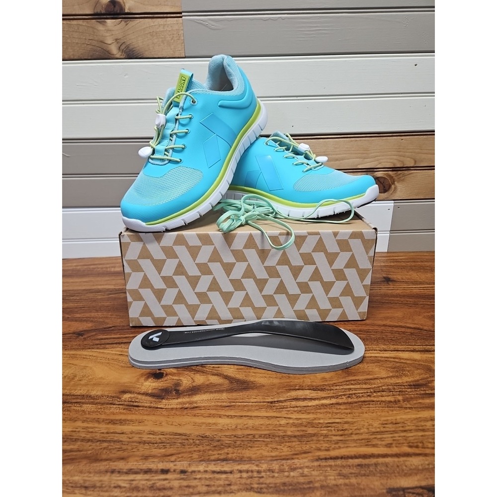 Anodyne No.23 Womens Sz 11M Sport Runner Therapeutic Diabetic Shoes Teal Lime
